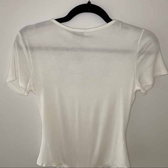 NWT Socialite Square Neck Bodysuit White Small - Picture 8 of 12